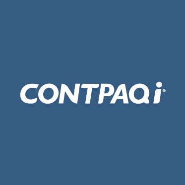 Logo de CONTPAQI Comercial, soluciones de contabilidad